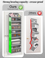 Over The Door Organizer, 5 Shelves Closet Door Hanging Storage and Organizer with 10 Mesh Pockets, Nursery Closet Organizer, Baby Essentials, Stuffed Animal Storage