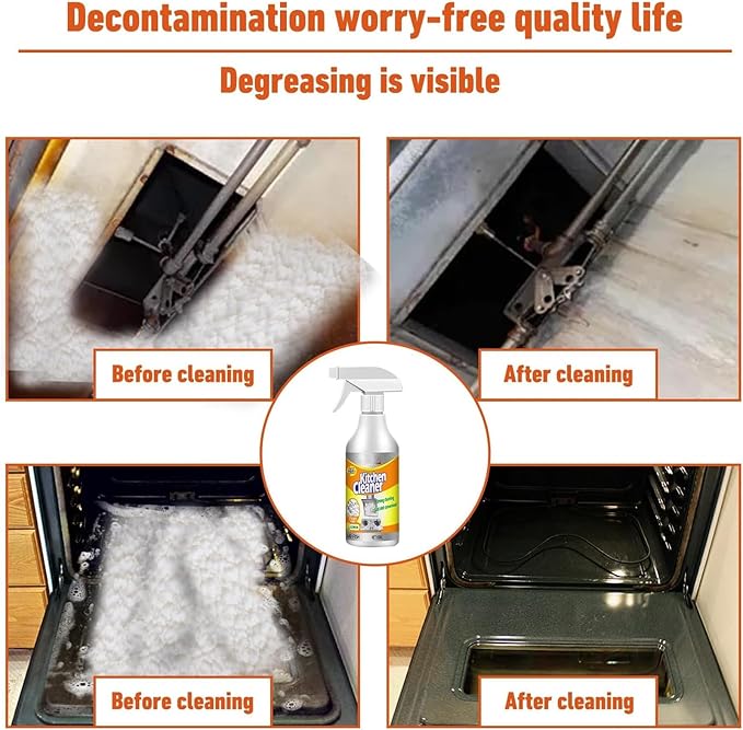 Joe Fish Kitchen Cleaner,Ju Fish Kitchen Cleaner,Multifunctional Powerful Kitchen Foam Cleaner Spray,Kitchen Foam Cleaner (5)