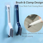 Crevice Cleaning Brush,2 Pack Multi-Purpose Hard Bristle Brushes for Deep Cleaning Kitchen, Bathroom, Grout, Sink, Cup, Teapot, Bottle, Blender, Corners, Tight Spaces