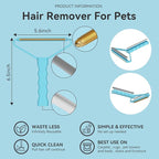 Carpet Rake - 60" Long Handle Pet Hair Removal with Metal Fabric Edge Design,Carpet Rake for Pet Hair Removal, Dog Cat Fur Remover Rubber Broom,Rug,Car Mat,Couch,Pet Bed,Furniture(4 Pack)