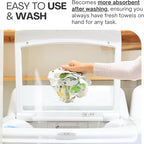 Reusable Paper Towels (12"x10”)-Soft Absorbent 100% Cloth Paper Towel-Washable Paper Towels Rolls w/Cardboard Roll- Reusable Napkins Washable-Dish Cloths (Satsumas - 24 piece, 12x10inch)