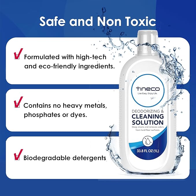 Tineco Floor Cleaning Solution 2L (33.8 OZ*2) for i5/i6 Stretch & FLOOR ONE S5/S6/S7/S9 Artist & S6/S7/S9 Master & Breeze Series, (EXCEPT iFLOOR 5 Steam/S5/ S7/ S9 Artist Steam Series) Wet Dry Vacuum