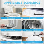 Hard Bristle Crevice Cleaning Brushes for Household Use - 2025 New Thin Scrub Brush Set, Small Cleaner Tool for Narrow Spaces, Kitchen,Toilet, Bathroom,Window, Faucets, Car Gaps (Model 2)