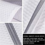 5Pcs Durable Honeycomb Mesh Laundry Bags for Delicates,Travel Organization Bag for Clothes,Jeans,Bath Towels,Bed Sheets (1X-Large 20 x 24 Inches,2 Large 16 x 20 Inches, 2 Medium 12 x 16 Inches)