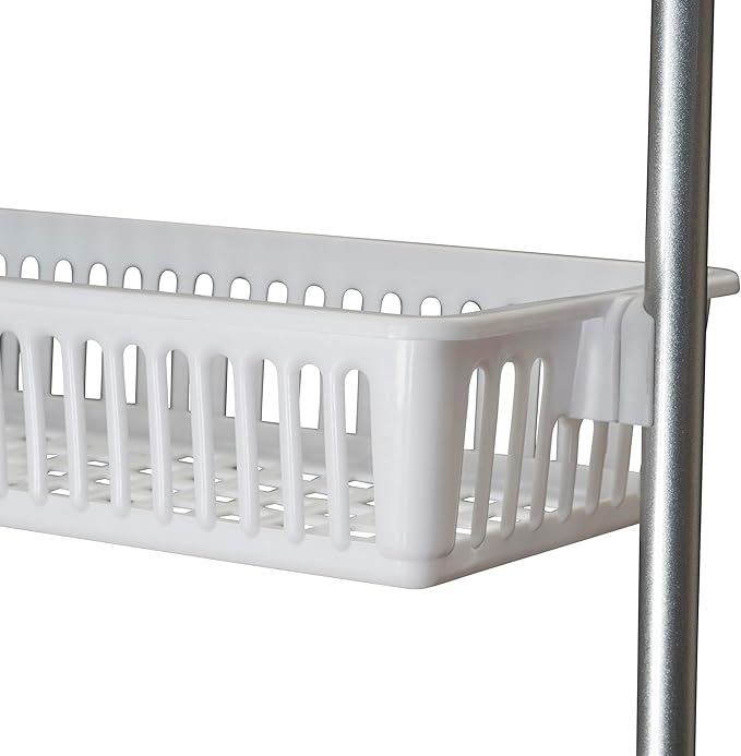 Household Essentials White 6-Tier Basket Over-The-Door Organizer