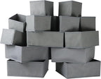 Fordonral 16 Pack Drawer Organizer Clothes, Foldable Fabric Dresser Organizer Closet Organizers and Storage Box for Underwear,Folded Clothes,Baby Clothing,Socks,Bra,Towels,Ties(Gray)