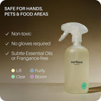 Everneat Probiotic Surface Cleaner Concentrate – Cleans for Days, Refillable, Non-Toxic | Glass Spray Bottle | Unscented | 1 oz (Just Add Water)