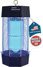 Flowtron Indoor/Outdoor Fly Control, 2000 sq.ft Indoor & 2 Acre Outdoor Insect Control with Dual Lure Method, 120W UV Light & Fly Sex Lure/Octenol for Flies and Mosquitoes, UL Certified