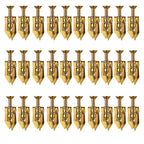 60 PCS Self Drilling Drywall Anchors Kit – 30 PCS Steel Anchor and 30 PCS zinc Screws for 3/8"–5/8" Walls, Easy No-Drill Install, High Strength for TVs, Shelves & Picture Frames