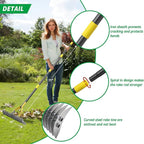Thatch Rake,71 inch Thatching Rake for Lawn Stainless Steel Metal Dethatcher Rakes with Sheath,Heavy Duty Weed Rakes for Cleaning Dead Grass,Yard,Garden,Leaves,Loosening Soil
