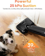 DREAME Aero Wet Dry Vacuum Cleaner, All-in-ONE Vacuum Mop for Wet & Dry Messes, 0 Hair Residue Great for Pet Owners, One-Press Self-Clean, 180° Lie Flat, 35mins Runtime for Hard Floor Cleaning