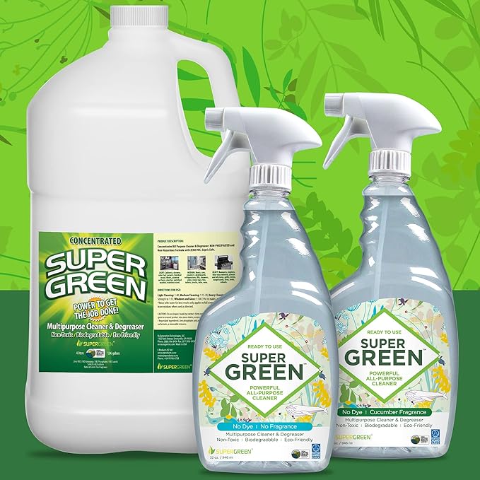 SuperGreen All-Purpose Cleaner | Scent Free | 32 Ounce Spray Bottle | 1 Pack…
