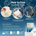 Steam and Go Laundry Detergent Sheets – 3in1 Dissolvable Sheets with Deep Cleaning, Fragrance-Free, & Hygienic Purifying Action – Hypoallergenic, Vegan & Cruelty-Free - Unscented – 30 Ct