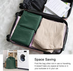 Polecasa Small Heavy Duty Laundry Bag with 130gsm Tear Resistant Fabric and Handles, Easy to Carry Durable Dirty Clothes Drawstring Bag, Perfect for College Dorm, Travel 21”x24”, Green