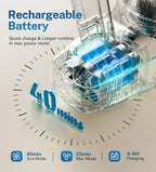 DEVOAC Cordless Vacuum Cleaner, Ultra-Lightweight Stick Vacuum, 2200mAh Battery Up to 40mins Runtime, 6 in 1 Powerful Handheld Vacuum for Home Hard Floor Carpet Pet Hair (Sea Blue)