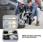 PAIYULE Case for Dremel Versa Power Scrubber Kit Cleaning Tool PC10-07/ PC360-5 Grout Brush, Bathroom Shower Scrub Kitchen & Bathtub Cleaner Holder for Spin Scrubbers, Sponge Pads-Grey(Box Only)