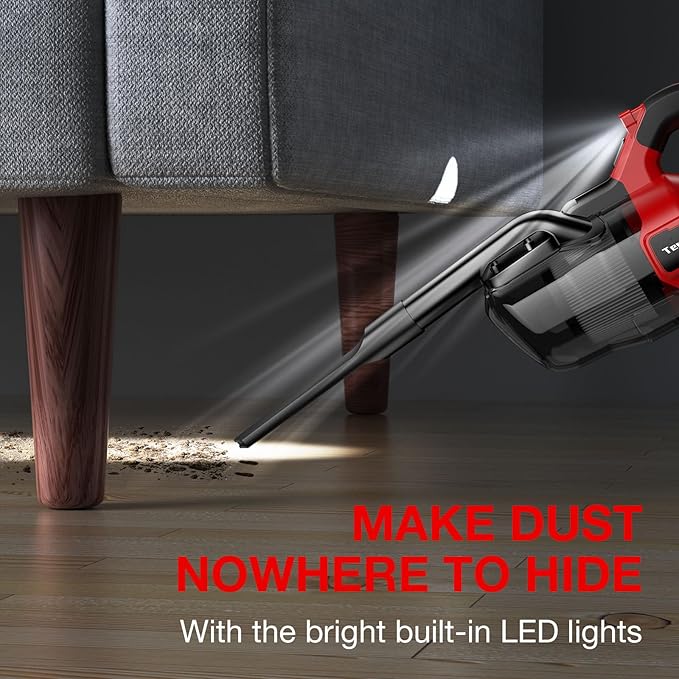 Cordless Vacuum Cleaner for Milwaukee 18V Battery, Handheld Vacuum Cleaner for Home Car Hardwood Floor Carpet, Portable Shop Vacuum with Washable HEPA Filter(No Battery)
