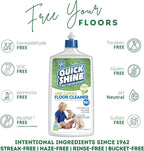 Quick Shine Hard Surface Pet Floor Cleaner 27 oz, 2Pk | Ready to Use, Removes Dirt, Streak Free, No Rinse | Hardwood, Laminate, Luxury Vinyl Plank LVT, & Tile | Safer for Kids, Pets & Our Environment