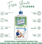 Quick Shine Hard Surface Pet Floor Cleaner 27 oz | Ready to Use, Removes Dirt, Streak Free, No Rinse | Hardwood, Laminate, Luxury Vinyl Plank LVT, & Tile | Safer for Kids, Pets & Our Environment