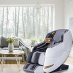 MassaMAX MT339 4D Massage Chair, Full Body Shiatsu Recliner with Electric Extendable Footrest, Zero Gravity, SL Track, Deep Yoga Stretch, 15 Modes, AI Voice Control, Foot Rollers, and Heating (White)