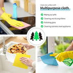 HOMERHYME Swedish Dishcloths, 18 Pack Kitchen Towels Dish Rags, Absorbent Swedish Dish Towels for Kitchen, Non-Scratch Cellulose Cleaning Wipes, Biodegradable Washable Reusable Paper Towels