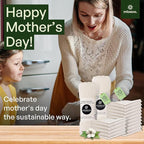 10 Pack Kitchen Paper Towels Washable - Super Absorbent Natural Paper Towels - Natural Cotton - Reusable, Paperless Kitchen Dish Cloths - 100% Organic