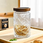 Adodeen 32oz Vintage Glass Jar With Lid, Glass Storage Containers, Airtight Kitchen Storage Containers For Sugar, Coffee, Tea, Spice, Flour, Candy Cookie, Pasta, Cereal, Cute Decorative Jars