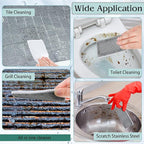 6 Pack Toilet Ring Remover Cleaner Pads Scrubbing Screen for Household Scouring Mesh Pad Sponge Remove Carbon Rust and Scale for Toilet Grill Kitchen Ceramic Tiles Sinks