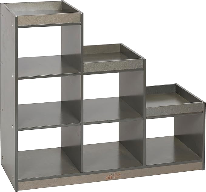 ECR4Kids 3-2-1 Cube Storage Cabinet, Display Shelf, Grey Wash