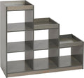 ECR4Kids 3-2-1 Cube Storage Cabinet, Display Shelf, Grey Wash