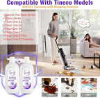 Snowlily 2 Pack Floor Cleaning Solution Compatible with Tineco iFLOOR & FLOOR ONE Series,Floor Cleaner for All Robot Vacuums Wet-Dry Mops,Deep Cleans Hardwood,Tile & Laminate,33.8 Fl Oz