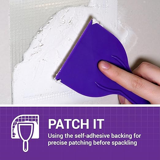 StrongPatch® 6 in. x 6 in. Flexible Self-Adhesive Wall Repair Patch (3-Pack) – Versatile, Cut-to-Fit, Easy Application for Holes, Cracks, and Corners