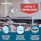 Flowtron Indoor Fly Killer | Electric Low-Voltage Bug Zapper for Gnats & Insects with 80W UV Light & Pheromone Lure, Stun Grid & Sticky Trap | 1200 Sq Ft for Kitchen, Restaurant & Barn, UL Certified