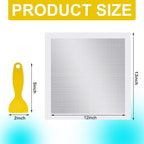 12" x 12" Drywall Repair Patch Kit (4-Pack) – Self-Adhesive Mesh for Large Holes in Walls & Ceilings | Includes Metal Scraper & Heavy-Duty Aluminum Patch Tools