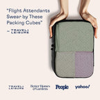 Shacke Premium 5 Packing Cubes Set - Lightweight Mesh Travel Luggage Organizers with Laundry Bag, 5-Piece Suitcase Storage System (Air Black)