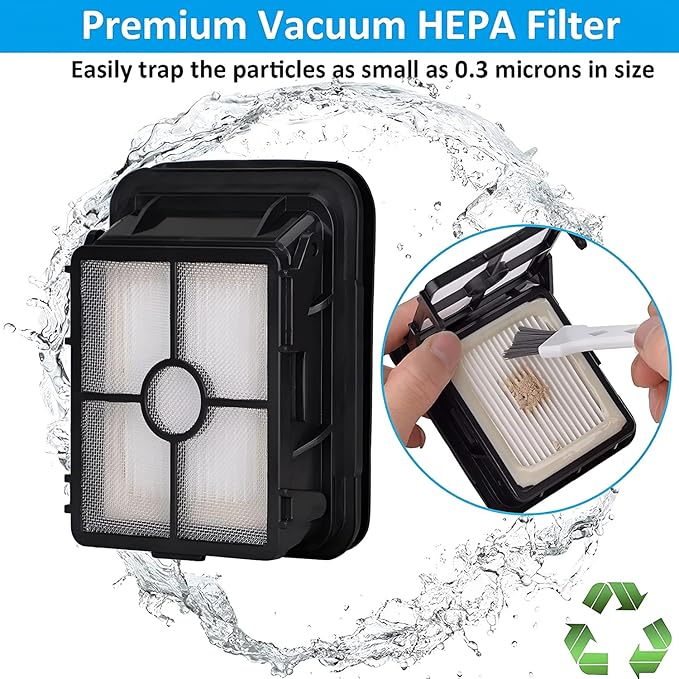 for Bissell CrossWave Vacuum Cleaner Replacement Parts 2 Pack 1868 Bissell CrossWave Multi-Surface Brush Rolls Tangle-Free+ 2 Pack 1866 Replacement Vacuum Filters Part 1608683 1608684 1613568