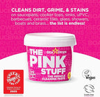 Stardrops The Pink Stuff Cleaning Paste 500g, Multi Purpose Cleaner for Kitchen, Bathroom, Tiles, Glass, Shower, Oven, Sink, Stainless Steel, Removes Grease, Grime & Stains