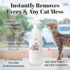 Skout's Honor Cat Urine & Odor Destroyer - Professional Strength, Plant-Powered, Cruelty-Free Urine Eliminator for Carpets and Indoor Living Spaces, 35 oz.