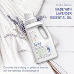 Bleu Lavande - Natural Fabric Softener & Liquid Laundry Detergent - 2x More Concentrated - Pure Lavender Essential Oil - Biodegradable - No artificial fragrances - 6 x 32.1 Fl Oz - 6 Pack