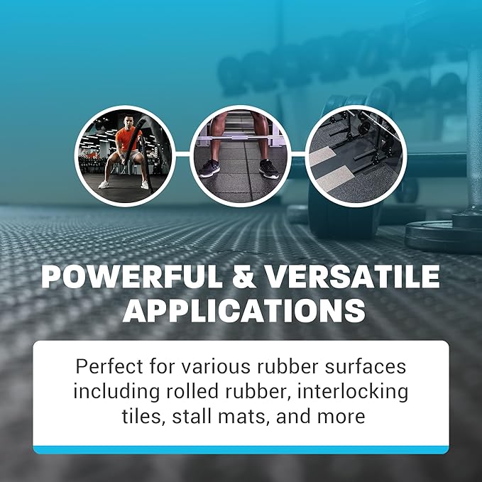 Zogics Rubber Flooring Cleaner and Degreaser – Cleaner Concentrate and Heavy Duty Degreaser for Rubber Floors and Mats, Biodegradable and Non Toxic Cleaner (1 Gallon)