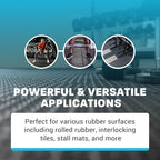 Zogics Rubber Flooring Cleaner and Degreaser – Cleaner Concentrate and Heavy Duty Degreaser for Rubber Floors and Mats, Biodegradable and Non Toxic Cleaner (1 Gallon)