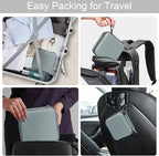 Bukere Travel Sunglasses Organizer Case Adjustable Slot For Multiple Eyeglasses Hard-shell Portable Storage Box for Men Women