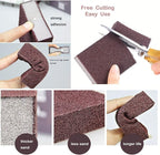 5 Pack Emery Magic Wipe Sponge, Nano Carborundum Sponge, Emery Sponge Brush Eraser Scrub, Pot Scrubber Scouring Pad Kitchen Magic Cleaning Sponge for Removing Rust Cleaning Pots and Pans
