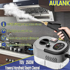 2500W Handheld Steam Cleaner,Portable Car Steamer For Auto Detailing,High-Temperature and Pressure Steam Cleaner For Home, Steam Cleaning Machine for Furniture,Kitchen,Grout,Floor,Tile (Gray)
