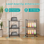 SINGAYE Shelf Closet Wire Shelving：Adjustable Metal Unit for Laundry Room Organization Bathroom Kitchen Home Storage with Wheels Small Pantry Rack Shelves