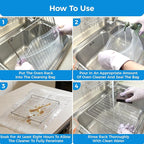 4 Pack Large Oven Grill Cleaning Bags（19.6''X27.5''）, Heavy Duty Oven Rack Cleaner Bags - No Messy Hands Reusable Soak-off Cleaning Kit for Grate & Grill Rack,No Cleaner Included