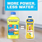 Mr. Clean All Purpose Cleaner, Floor Cleaner for Mopping Home, Bathroom, & Kitchen, Cleaning Liquid for Mop & Bucket, Cleaning Supplies, Multi-Surface Dilutable, Lemon, 41oz (Pack of 4)