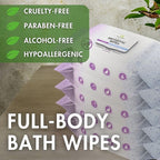 Nurture XL Antibacterial Body & Hand Wipes | Alcohol-Free Antiseptic Wet Sanitizer Towelettes for Germ Removal, Disinfecting Skin, Sanitizing Hands |Cleaning Cloths | Adults & Baby | Thick & Strong