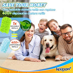 KEEPOW Reusable Duster Refill Compatible with Swiffer Duster Refills, Microfiber Dusters for Cleaning, 4 Color Blue Yellow Orange Green 360° Heavy Duty Duster Refills, 4 Pack(Handle is Not Included)