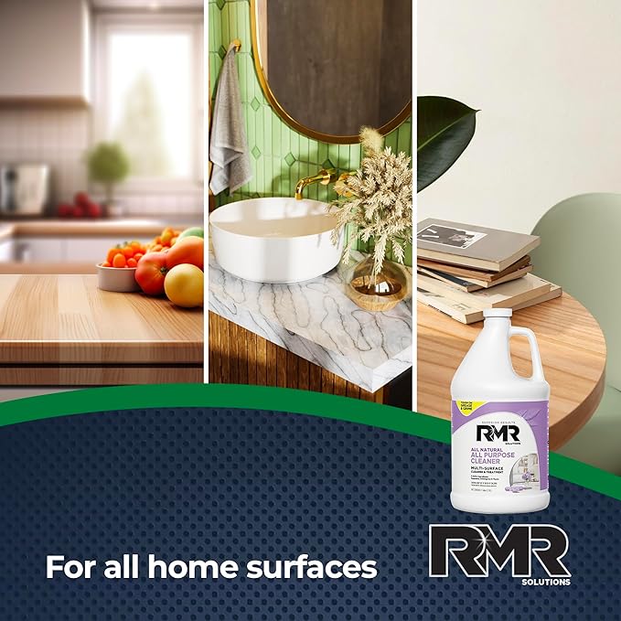 RMR All Natural All-Purpose Cleaner - Non-Toxic, Rinse-Free Multipurpose Cleaning Supplies, Biodegradable 1 Gallon Bottle, Modern Botanical Scent